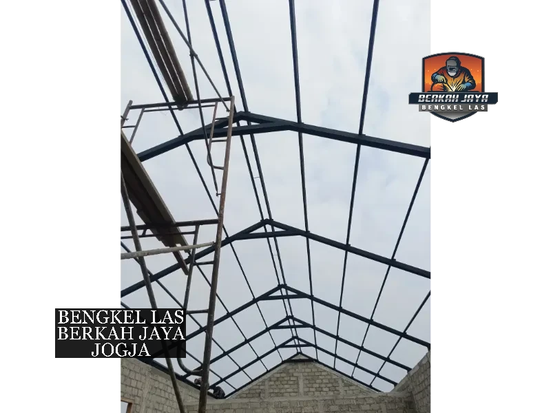 rangka baja kanopi gudang
