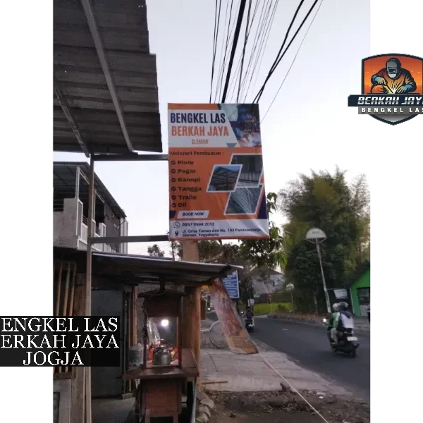 foto depan bengkel las berkah jaya jogja