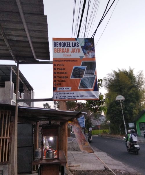 foto depan bengkel las berkah jaya jogja