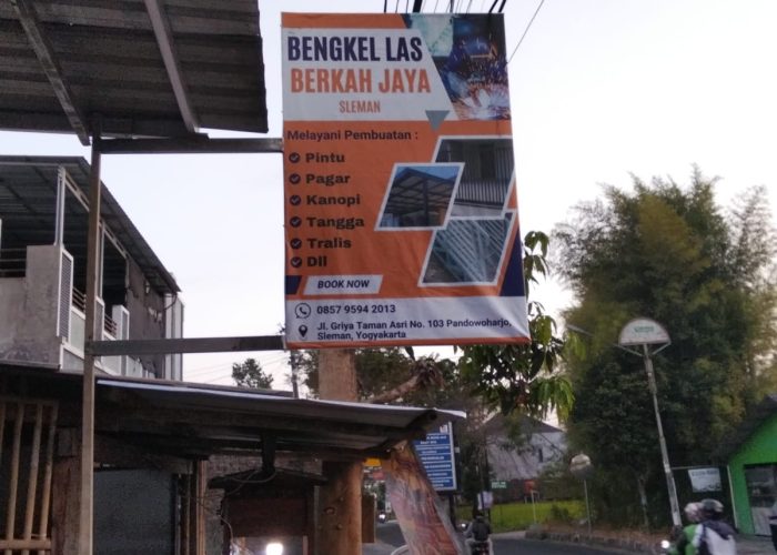 foto depan bengkel las berkah jaya jogja