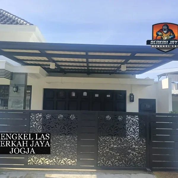 kanopi pagar cutting laser jogja minimalis