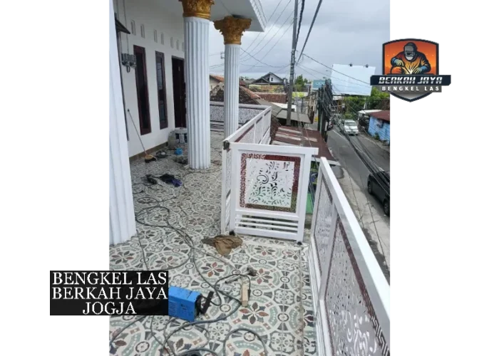 railing laser cuttig motif lantai 2