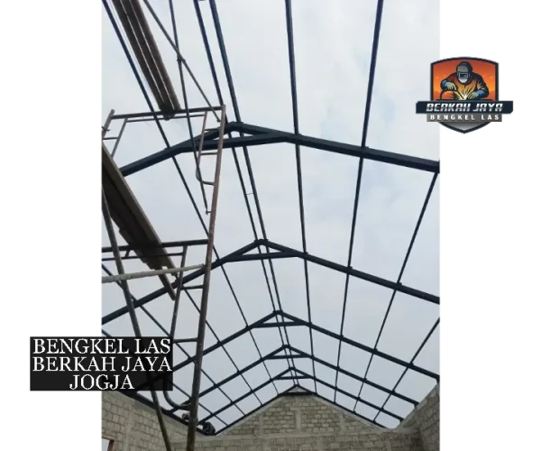 rangka baja kanopi gudang
